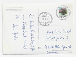 3661 Postal Rovaniemi , Arctic Circle Finland , 1990, Círculo Polar ártico Finlandia, - Covers & Documents