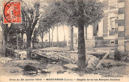 Montargis            45        Inondation Du 20 Janvier 1910 .  Dégats De La Rue Adolphe Cochery    (voir Scan) - Montargis