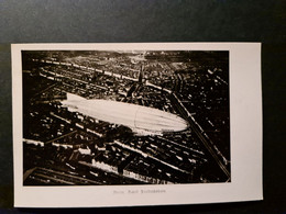 Zeppelin über Berlin Friedrichshain, S/w-Repro 9 X 14 Cm - Aviación