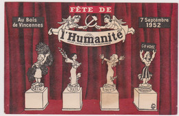 Jean EFFEL - Fete Humanité Vincennes Politique Marianne  - CSPM 9x14 BE 1952 - Effel
