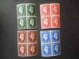 GREAT BRITAIN SG 462 4 BL4 1 Or 2 HINGED - ....-1951 Vor Elizabeth II.