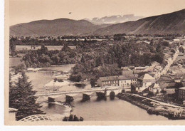 Cpsm Dentelé Grand Format. Montréjeau Vue Sur La Garonne Et Avenue De Polignan. - Montréjeau