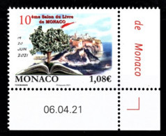 MONACO 2021 - 10E SALON DU LIVRE DE MONACO - Y.T. N° 3290 /  NEUF ** - Unused Stamps