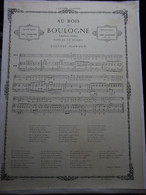 Partition Extraite D'une Revue - Au Bois De Boulogne - Paroles & Musique G. Nadaud - L'Univers Illustré 5 Septembre 1868 - Prints & Engravings