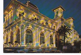Cpsm Dentelé Grand Format. Casino De San Remo Vu De Nuit. - Casinos