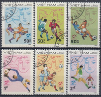 VIETNAM 1248-1253,used,football - Gebruikt