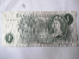 GREAT BRITAIN BANK NOTE £1 CANCELLED? - Verzamelingen