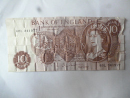 GREAT BRITAIN BANK NOTE 10Sh CANCELLED? - Verzamelingen