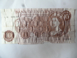 GREAT BRITAIN BANK NOTE 10Sh CANCELLED? - Sammlungen