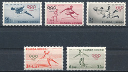 °°° RUANDA URUNDI - Y&T N°219/23 OLYMPICS GAMES 1960 MNH °°° - Neufs