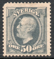 SUECIA – SWEDEN Sello Nuevo Imagen Del REY OSCAR II X 50 ö. Años 1891-1904 – Valorizado En Catálogo € 110,00 - Ongebruikt