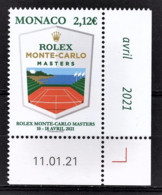 MONACO 2021 - ROLEX MONTE-CARLO MASTERS - Y.T. N° 3264 / NEUF ** - Unused Stamps