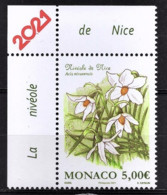 MONACO 2021 - LA NIVÉOLE DE NICE -Y.T N° 3265 / NEUF ** - Nuovi