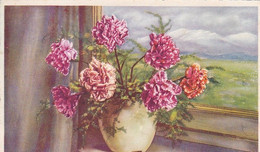 AK Vase Mit Nelken - Werbestempel Kriegshilfswerk 1942 (59311) - Flowers