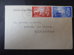 CHANNEL ISLANDS SG C1-2 FDC WITH POSTMARK GUERNSEY 10 MAY 1942 - Ohne Zuordnung