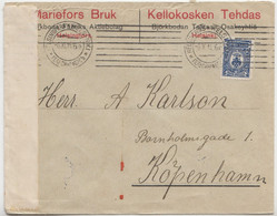 1914 Russia  Finland Helsinki Helsingfors Гельсингфорсъ 06 XI.14 Tornio Torneå Censorship - Brieven En Documenten