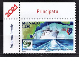 MONACO 2021 -CENTENAIRE DE L'ORGANISATION HYDROGRAPHIQUE INTERNATIONALE - Y.T. N° 3268 /   NEUF ** - Unused Stamps