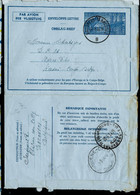 Aéro. N° 3.I.FN. Papier Vergé  Vertical - Obl. BACONFOY - TENNEVILLE - B - 22/03/54 Pour Congo Belge - Aerogramas