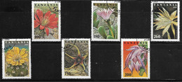1995-Tanzania, Cactus Flowers, 6 Stamps, Used, High Catalog Value. - Tanzania (1964-...)