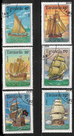 1994-Tanzania, Sailing Ships, 6 Stamps, Used. - Tanzania (1964-...)