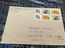 (2 F 39) LARGE Letter Posted From France To Australia During COVID-19 Pandemic - 1 Un-cancelled Cover (22 X 16 Cm) - Lettres & Documents