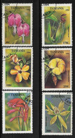1995-Tanzania, Flowers, 6 Stamps, Used. - Tanzania (1964-...)