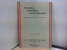 Verzeichnis Verkäuflicher Veröffentlichungen Aus Der Vertriebsstelle Des Hessischen Landesamtes Für Bodenforsc - Hesse