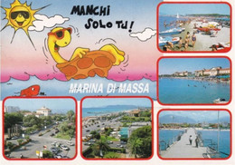 MARINA DI MASSA - MASSA CARRARA - 5 VEDUTE + TARTARUGA / TURTLE / TORTUGA / TORTUE - 1996 - Massa