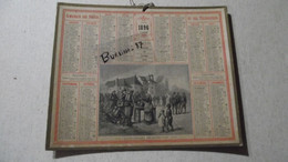 Calendrier, ALMANACH Des Postes Et Télégraphe 1896  HTE VIENNE - Big : ...-1900