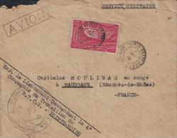 CONGO - POINTE NOIRE - LETTRE FM AFFRANCHISSEMENT AVION POUR LA FRANCE - CACHET NAVAL - 4e Cie DE TRANSITION DU B.T.C.G - Storia Postale