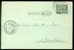 Nederland 1901 Briefkaart Van Rotterdam Naar Scheurleer Den Haag Met Aankomststempel NVPH 55 - Storia Postale