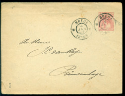 Nederland 1904 Brief Van Breda Naar Princenhage Met Aankomststempel - Storia Postale