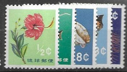 Ryu Kyu Mnh ** 20 Euros 1960 Complete Nature Set Flowers Fish - Andere-Azië