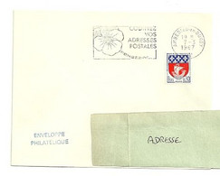 AIN - Dépt N° 01 = AMBERIEU En BUGEY 1967 = FLAMME Non Codée = SECAP Multiple ' PENSEZ + CODIFIEZ' - Código Postal