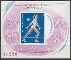 RUMÄNIEN  Block 160, Postfrisch **, Europäische Sport-Konferenz Berchtesgaden, 1979 - Hojas Bloque