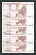 EURO 10 UNC / FDS X 1 First Segnature Duisenberg 2002 Prefix X R001 Germany - Andere - Europa