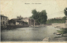 BEZIERS  Port Notre Dame Canal Du Midi Peniche Ecluse  Colorisée RV - Beziers