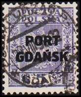 1934. DANZIG. Polnische Post Im Hafen Von Danzig (port Gdansk). PORT GDANSK On GR 5.  (MICHEL 26) - JF515855 - Port Gdansk