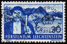 1934-1937. LIECHTENSTEIN. Officials 30 Rp  Overprinted REGIERUNGSDIENSTSACHE In Black. (Michel Dienst 24) - JF515874 - Official