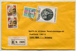 ITALIE Mondragon 1980 - Affranchissement Sur Lettre Recommandée Pour L'Allemagne - Franking Machines (EMA)