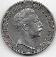 Allemagne - Prusse - 2 Mark 1905A - Argent - Otros & Sin Clasificación