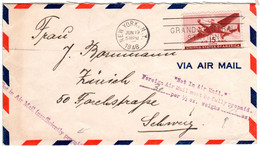 USA 1946, 15 C. Auf Zuwenig Frankiertem Brief V. NY M. Stpl. "Not In Air Mail.." - Other