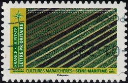 France 2021 Oblitéré Used Mosaïque De Paysages Cultures Maraîchères Seine Maritime Y&T 1951 SU - Used Stamps