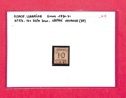 ALSACE LORRAINE - Guerre 1870-71 - N° 5b- 10C Bistre Brun - Oblitéré HAYANGE - - Sonstige & Ohne Zuordnung