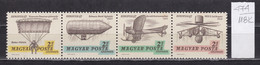 118K474 / Hungary 1967 Michel Nr. 2317-2320 MNH (**)  Airmail Stamps Exhibition AEROFILA 67 Airplane Ballon Helicopter - Hélicoptères