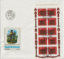 BRD FDC 1979 Nr.1023 Kleinbogen Tag Der Briefmarke, Posthausschild, Altheim/Saar (ug 2 ) Günstige Versandkosten - 1971-1980