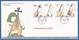 HONG KONG  1993  STRINGED MUSICAL INSTRUMENTS  F.D.C. - Storia Postale