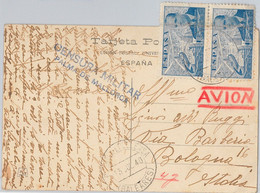 41541 - SPAIN  España - POSTAL HISTORY - POSTCARD To ITALY Censura  MALLORCA 1940 - Covers & Documents