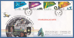 HONG KONG  1993  SCIENCE & TECHNOLOGY  F.D.C. - Storia Postale