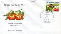 Senegal 0435 Fdc Tomate , Culture Industrielle , Tracteur , Pomodoro - Vegetazione